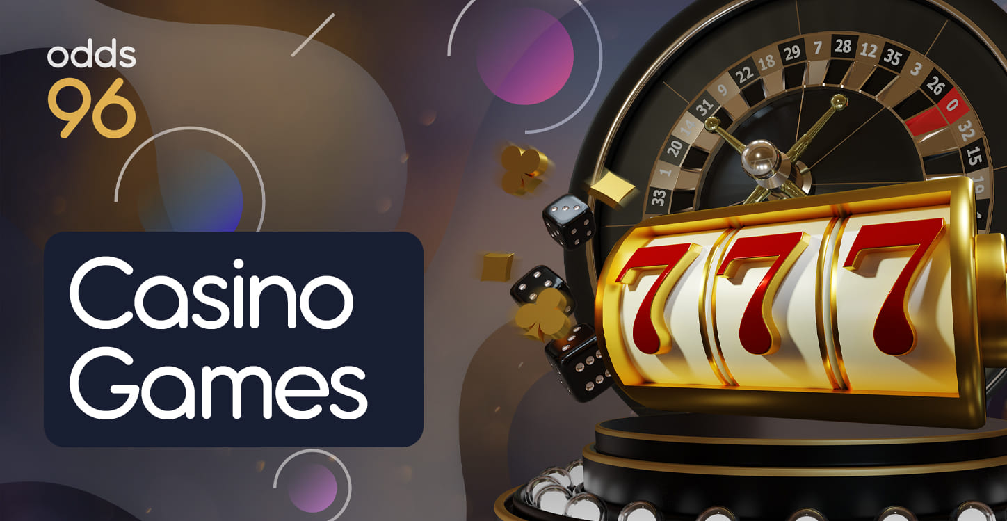 What games are available in the online casino section of Odds96